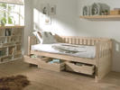Detská posteľ z masívu so šuplíkmi Fritz natural