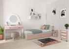 Detská posteľ s priestorom Jazz Large - antique pink