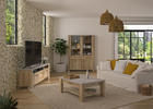Obývacia izba v zostave Basalte oak