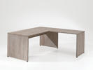 Rohový kancelársky stôl kovová konštrukcia Rio oak extra large