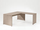 Rohový písací stôl kovová konštrukcia Rio spring oak medium