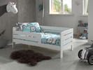 Detská posteľ pre predškoláka s šuplíkom Toddi peu white