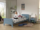 Detská posteľ modrá s nočným stolíkom Winny