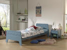 Detská posteľ modrá s nočným stolíkom Winny