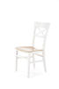 Jedálenská zostava stôl a štyri stoličky biela, natur Olivier