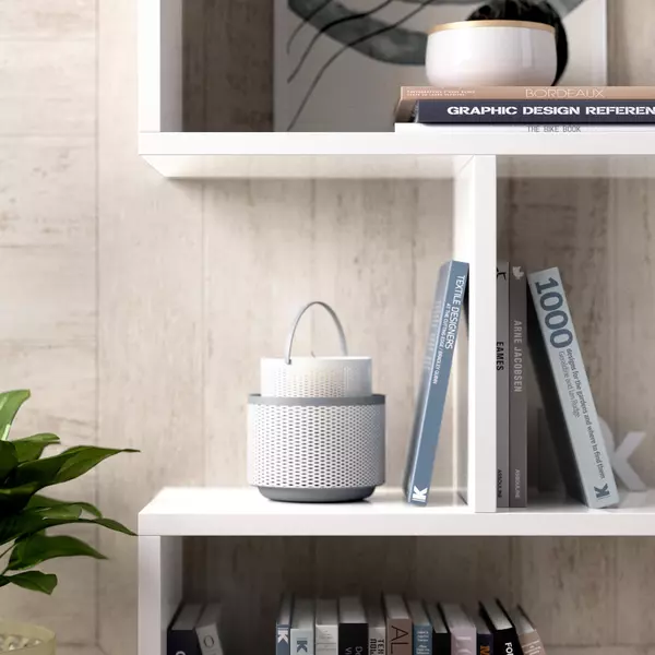Dizajnový regál Lis Baja white small