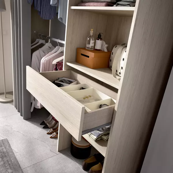 Šatníková skriňa otvorená Suit oak extra large