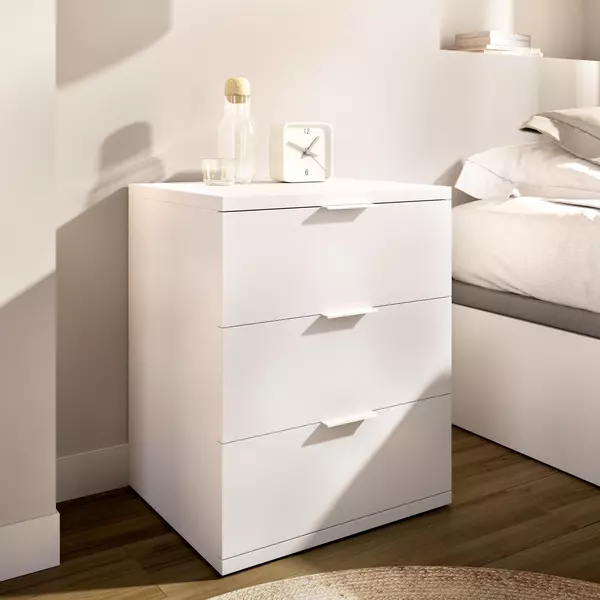 Posteľ s úložným priestorom biela Ten Pack