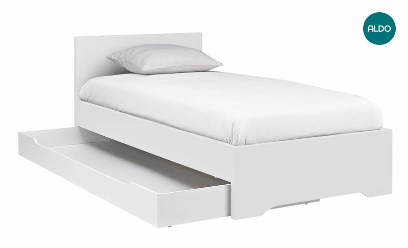 Detská posteľ s prístelkou biela G55