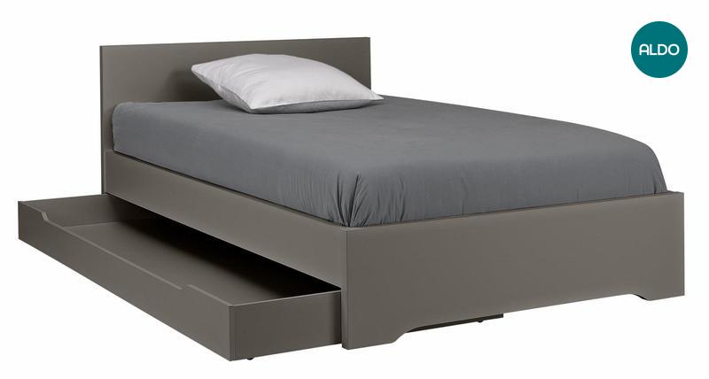 Študentská posteľ s prístelkou šedá G55