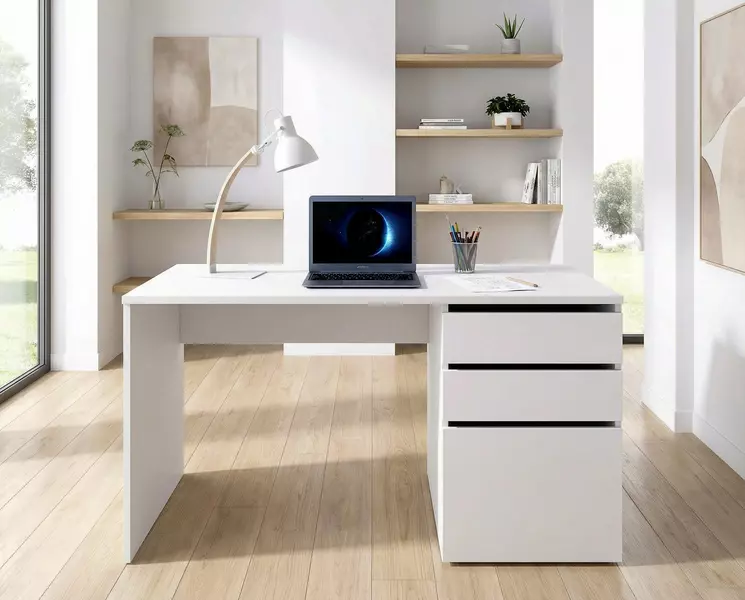 Kontajner k písaciemu stolu biely Mety square