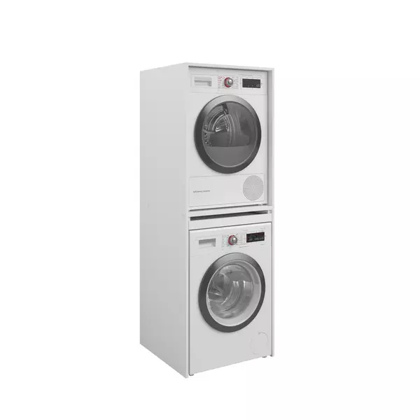 Skrinka na práčku a sušičku biela Laundry set