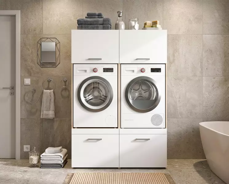 Skriňa na práčku, sušičku Laundry double set