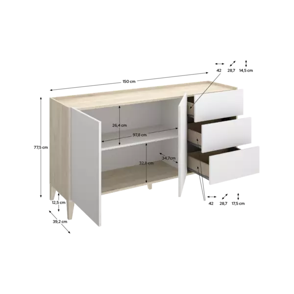Komoda do jedálne Bari
