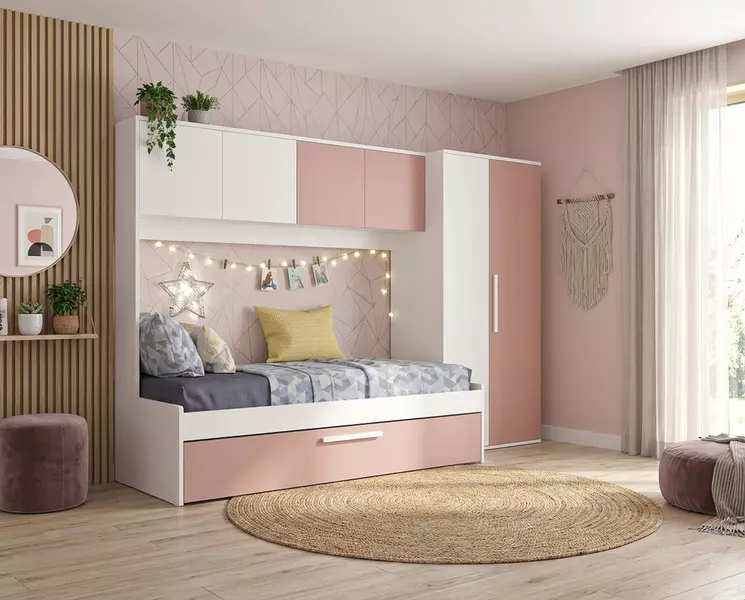 Detský písací stôl pre dievča biely Whitney medium