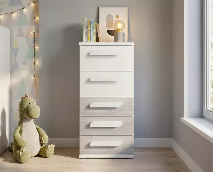Detský písací stôl pre dve deti Bo1 - molina, biela