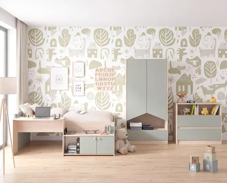 Detská izba olivová Jade-Shelter basic