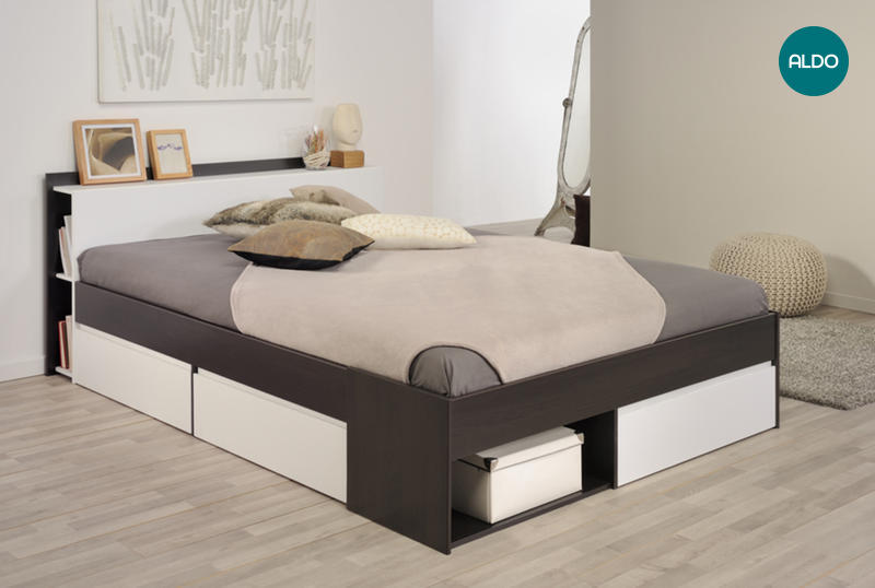 Manželská posteľ s zásuvkami Most-1430L260