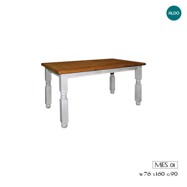 Rustikálny jedálenský stôl MES01 patina