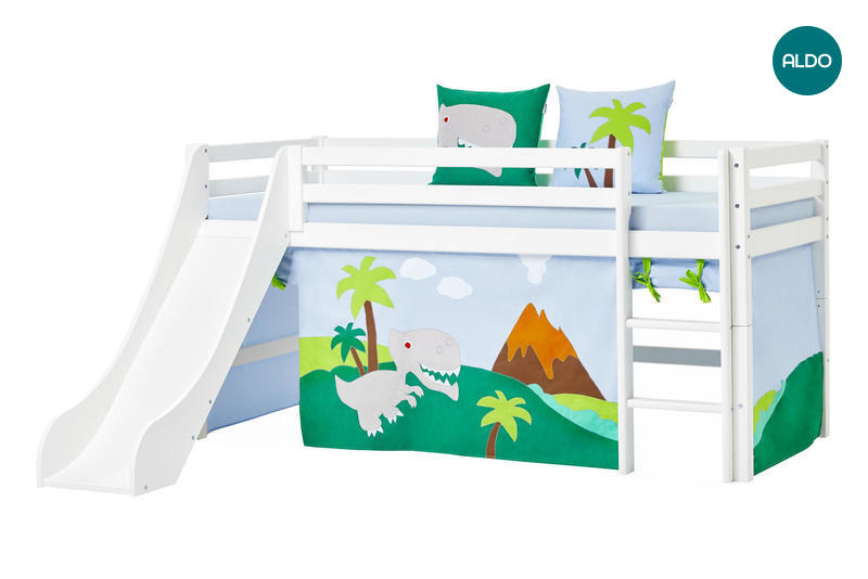 Detská posteľ so šmýkačkou Dinosaurus I