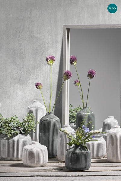Dekoračné kvetináče a vázy Maribo - biele