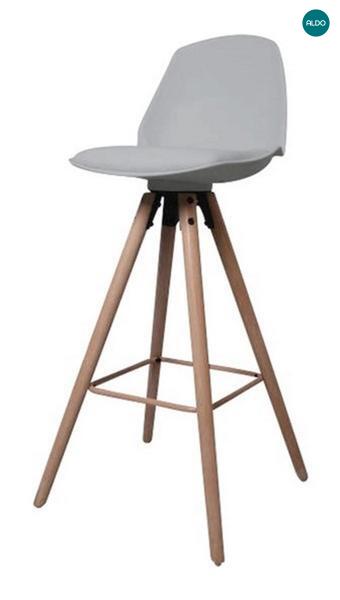 Sivá barová stolička OSLO