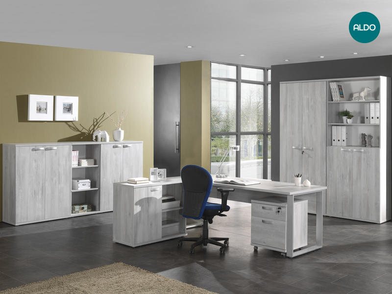 Zostava nábytku pre vybavenie kancelárie Turbo - vintage grey