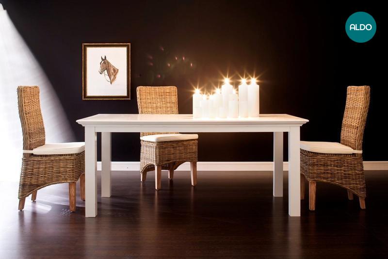 Jedálenský stôl z dreva mahagón Medium