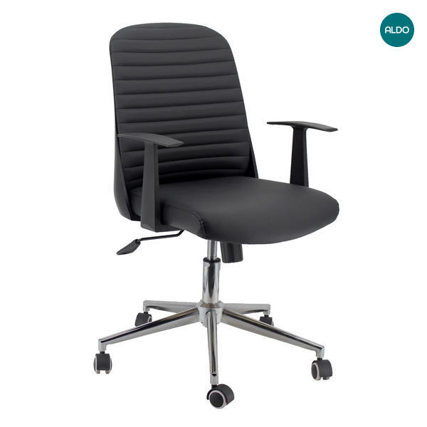 Kancelárska stolička v minimalistickom dizajne Poseidon black II