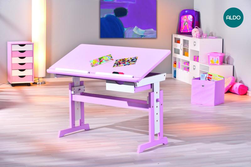 Detský písací stôl Cecilia pre dievčatá 99800350