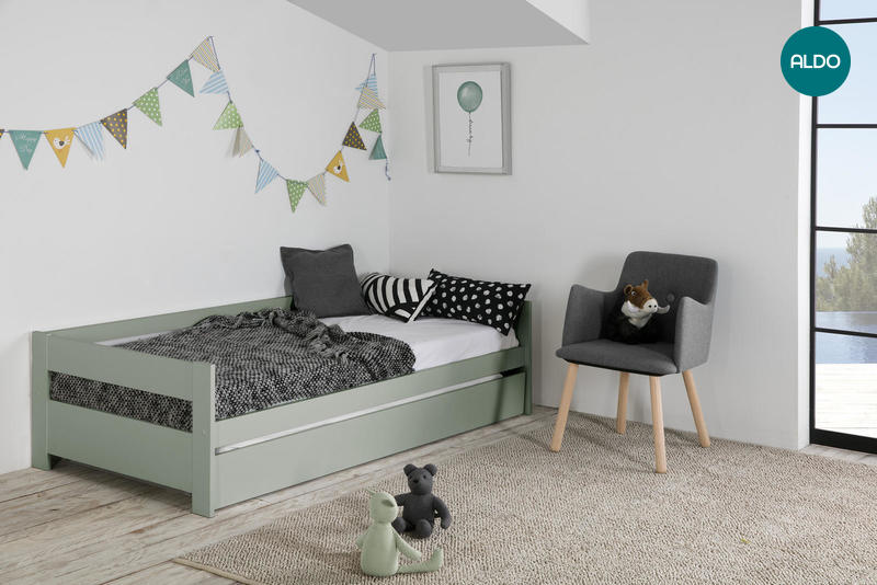 Rozkladacia detská posteľ Matilda, green