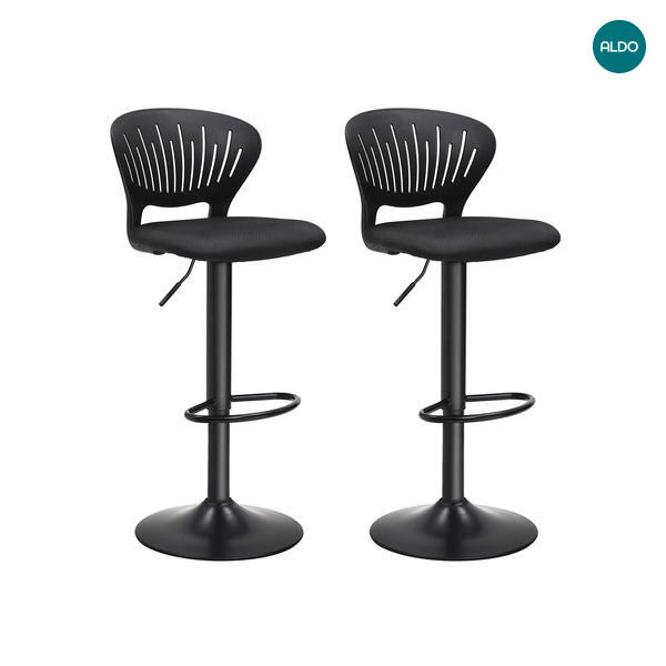 Dizajnové barové stoličky dva kusy LJB black